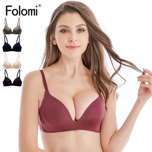 Feel Sexy and Confident with Folomi Women's Wireless Push Up Bra