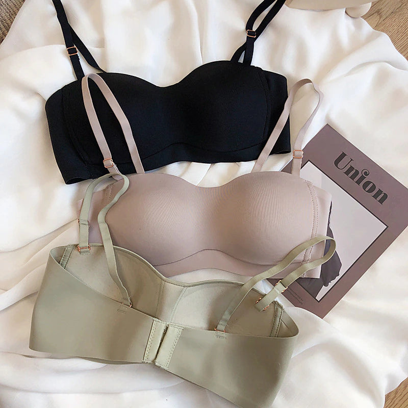 "Experience the Ultimate Comfort and Confidence with Irene's Secret Seamless Wireless Push Up Bra - Your Perfect Companion for Sleep and Everyday Wear!"