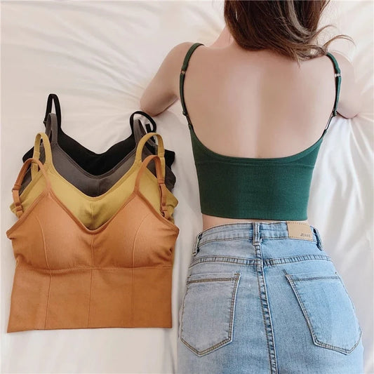 Stay comfortable and supported with FINETOO's padded bralette
