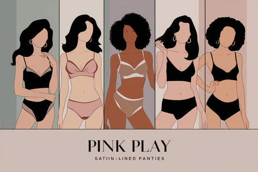 2024 Unveiling Elegance: Indulge in Luxury with Our 'Pink Play' Satin Lined Panties