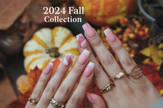 🍂 2024 French Romance: 240pcs French Tip Square Fake Nails to Brighten Your Fall Fashion