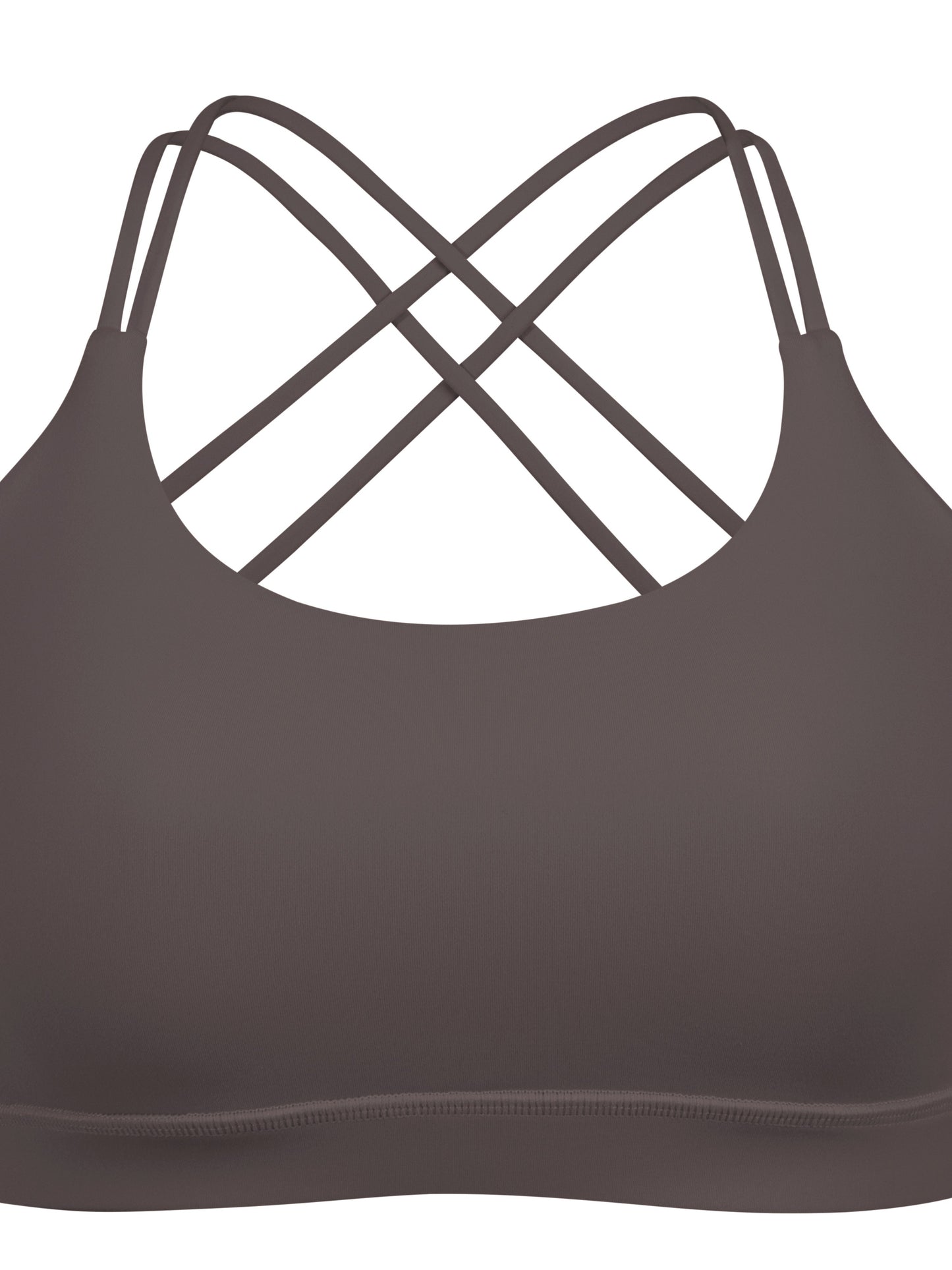 Women's Strappy Padded Sports Bra, Sexy Cross-Back Athletic Top, Workout Fitness Bra, Active Gym Wear