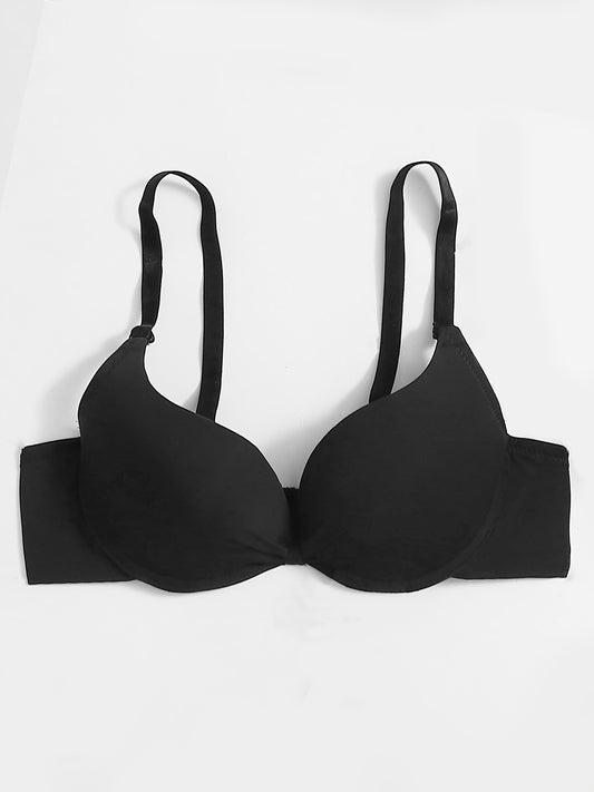 Smooth Glossy Bras, Comfort & Seamless Adjustable T-shirt Intimates Bras, Women's Lingerie & Underwear