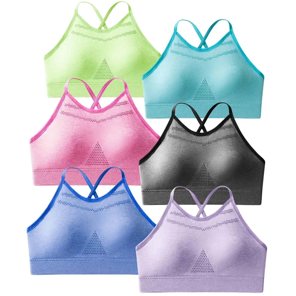 Women Seamless Bra Cross Brack Underwear Crop Top Breathable Sexy Brassiere Sports Fitness Casual Wireless Bralette