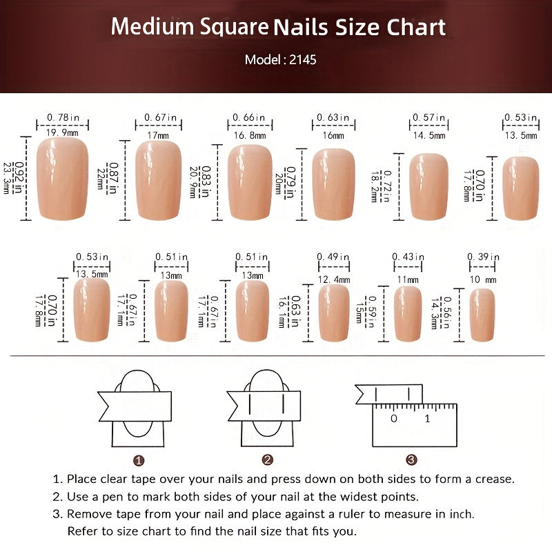 24pcs White French Tip Press On Nails, Square Fake Nails With White And Golden Line Design, Glossy Full Cover Golden Glitter False Nails Women And Girls