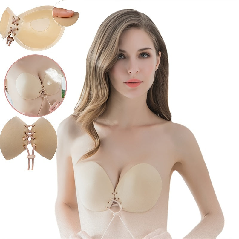 Strapless Adjustable Adhesive Bra For Women, Super Push Up Self-Adhesive Sticky Nipple Bra, Women's Lingerie & Underwear Accessories