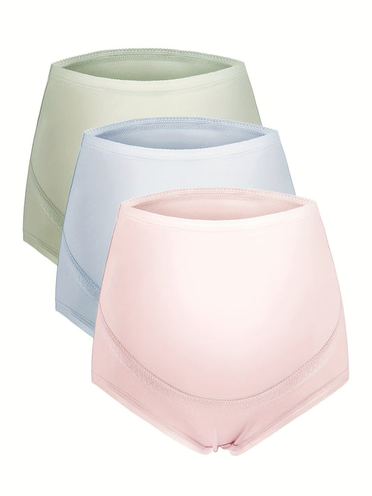 3pcs Women's U-Shaped Belly Support Underwear For Maternity Pregnancy