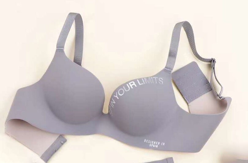 SP&CITY Letter Sports Wire Free Push Up Bras For Women Simple Colored Gathered Seamless Underwear Comfort Smooth Sexy Lingerie