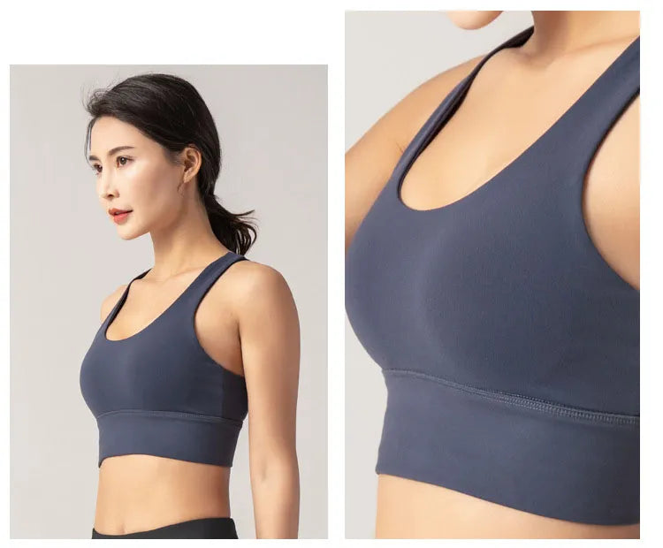 Women Sexy Sport top Breathable Quick dry Crop Top Fitness Clothing Yoga Gym Bra Padded Super Sports Bra High Impact lingerie