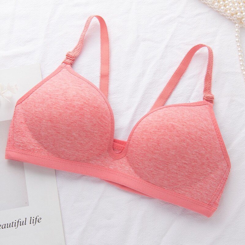 Push Up Bra Gathering Bralette Lingerie Sleep Tops Cotton No Rims Bra Sexy Thin Seamless Intimates Soft Women Bralette Tops