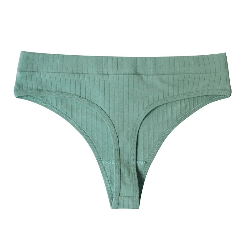 2Pcs/Lot Women Panties Cotton Breathable Thongs G-string Low Waist Pantys Women's Underwear Female Underpants Sexy Lingerie M-XL