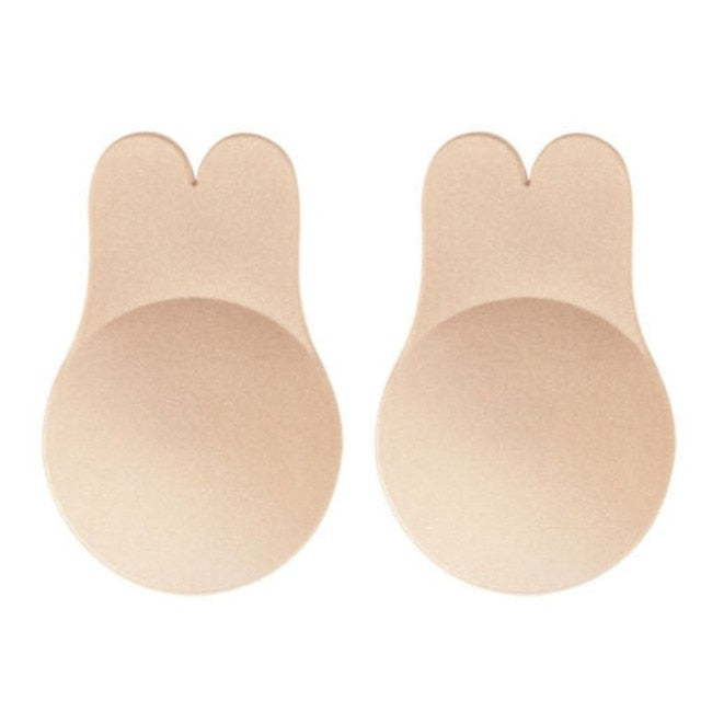 Women Self Adhesive Strapless Bandage Backless Solid Bra Stick Gel Silicone Push Up Underwear Invisible Bra Bust Braces Support